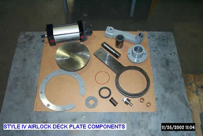 Style IV airlock deck plate componets